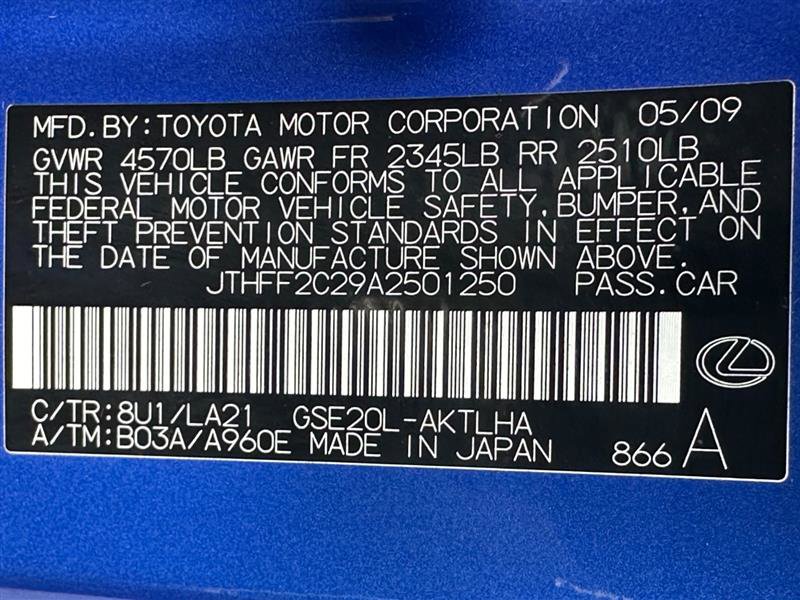 2010 Lexus IS 250C Image 43 of 56