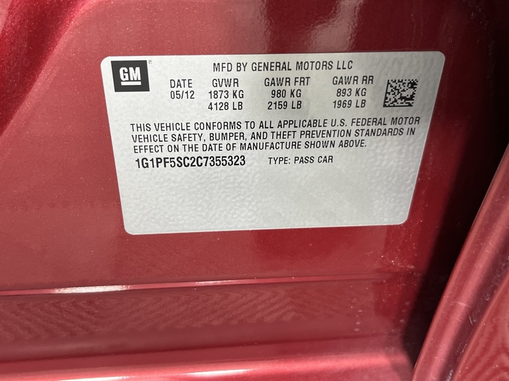 2012 Chevrolet Cruze LT 1LT Image 24 of 30