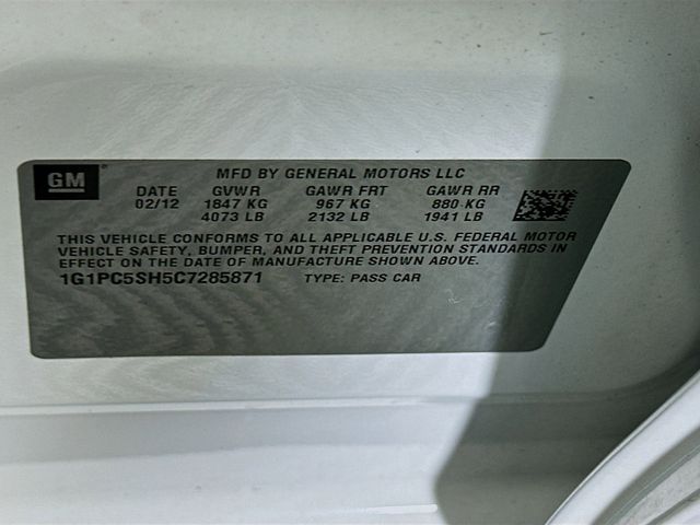 2012 Chevrolet Cruze LS Image 23 of 28