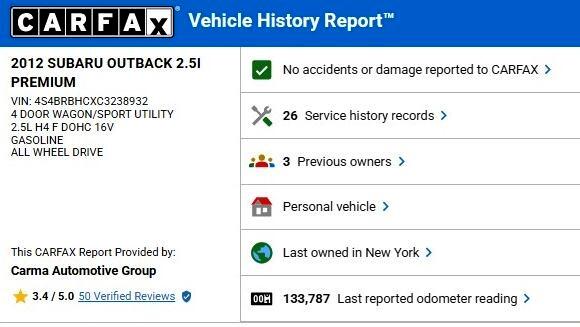 2012 Subaru Outback 2.5i Premium Image 46 of 55