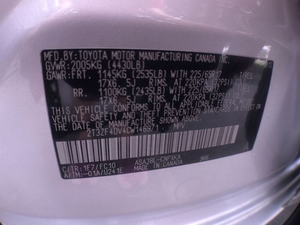 2012 Toyota RAV4 Base Image 19 of 22