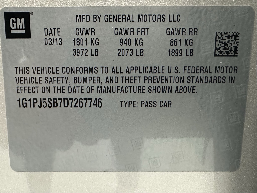 2013 Chevrolet Cruze Eco Image 48 of 65