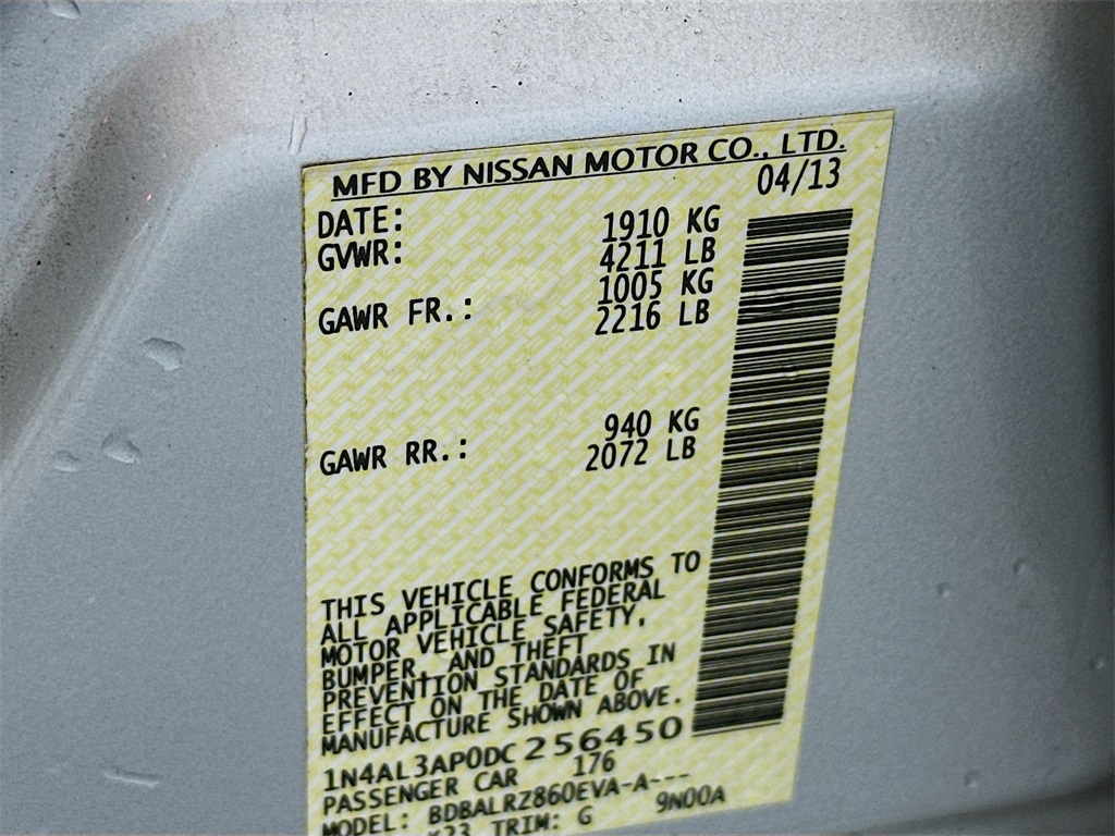 2013 Nissan Altima 2.5 S Image 23 of 29