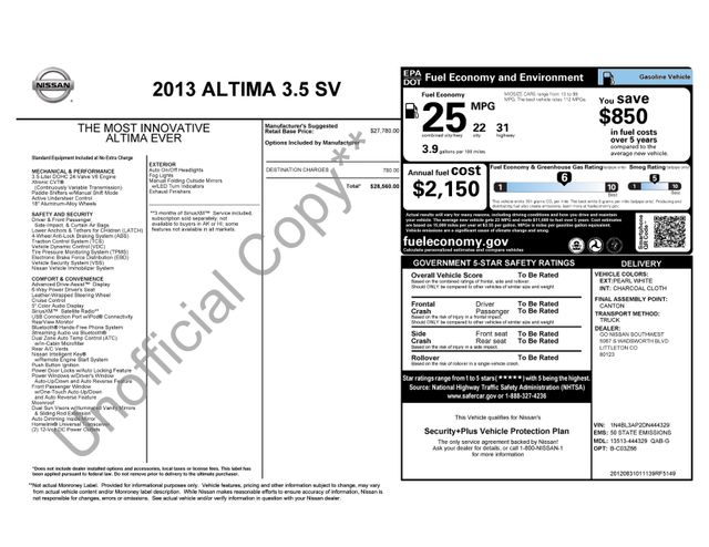 2013 Nissan Altima 3.5 SV Image 24 of 28