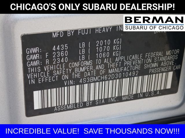 2013 Subaru Legacy 2.5i Premium Image 17 of 28
