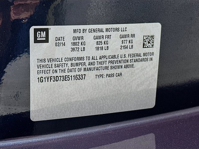 2014 Chevrolet Corvette Stingray 3LT Image 24 of 25