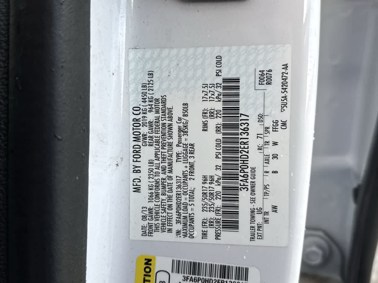 2014 Ford Fusion SE Image 20 of 24