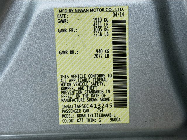 2014 Nissan Altima 2.5 SV Image 28 of 35