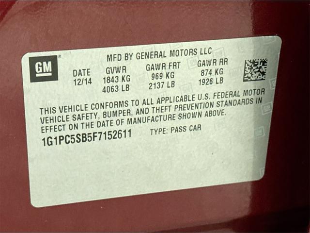 2015 Chevrolet Cruze LT Image 28 of 31