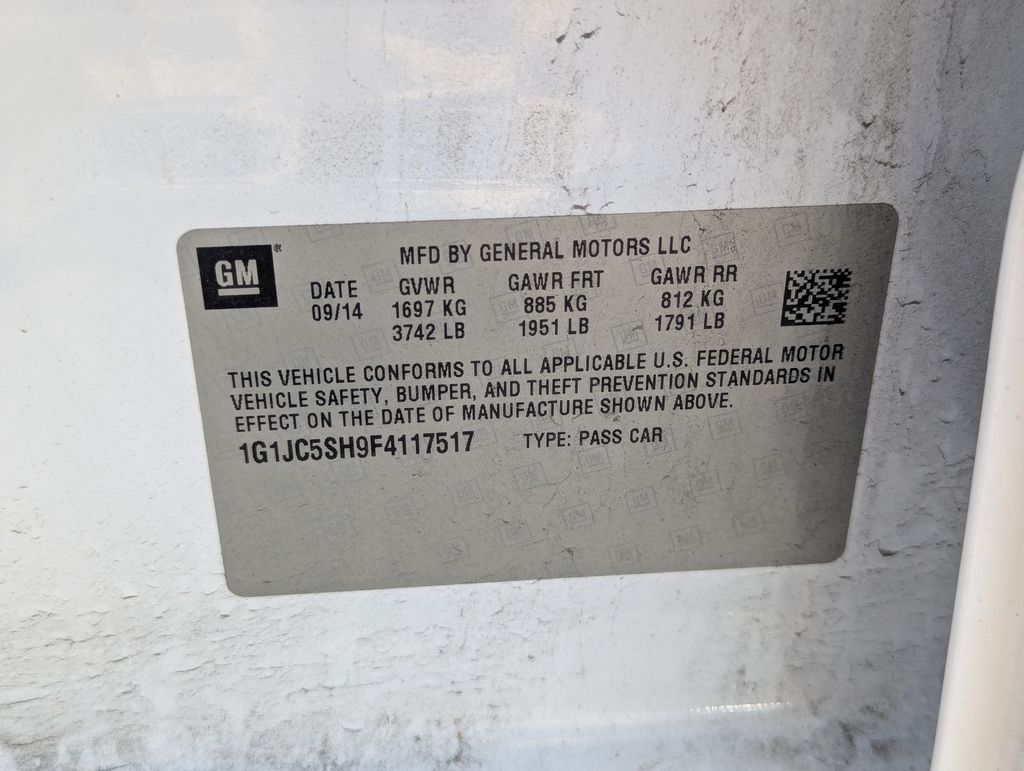 2015 Chevrolet Sonic LT Image 31 of 35