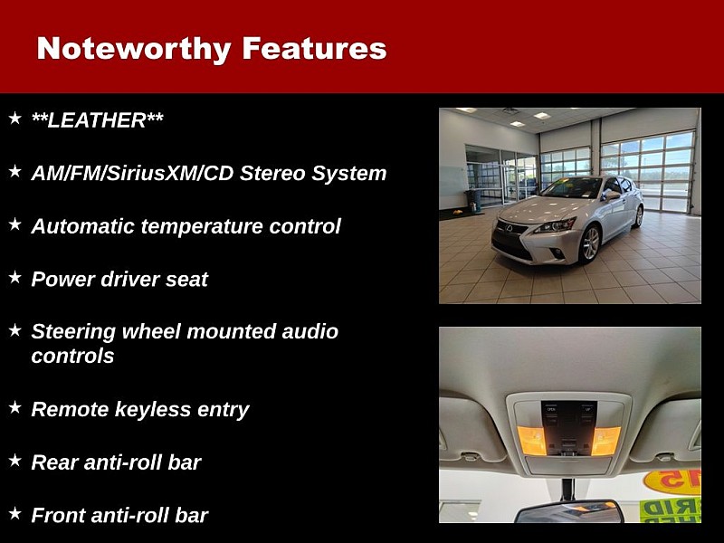 2015 Lexus CT Hybrid 200h Image 21 of 29