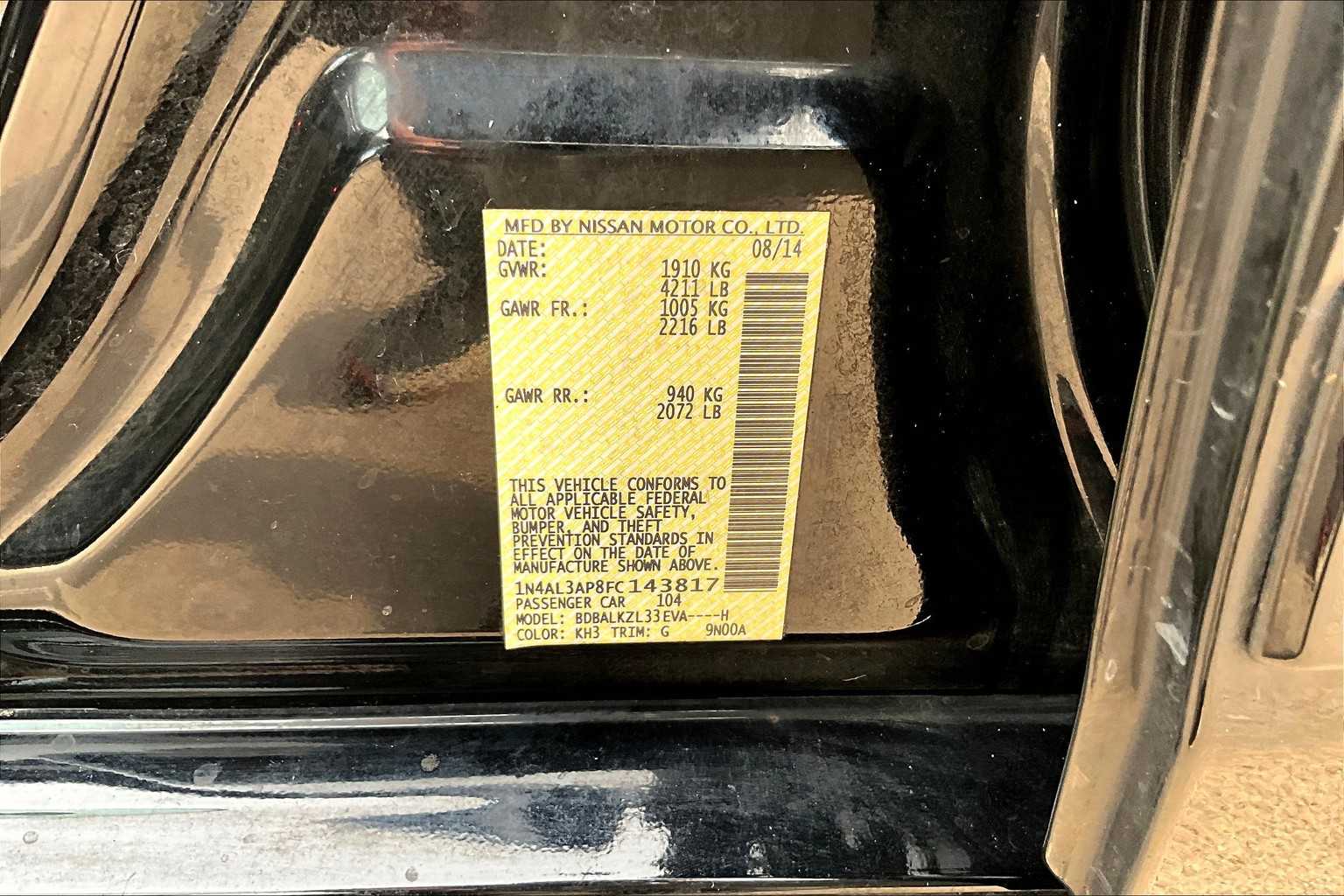 2015 Nissan Altima 2.5 SV Image 24 of 34