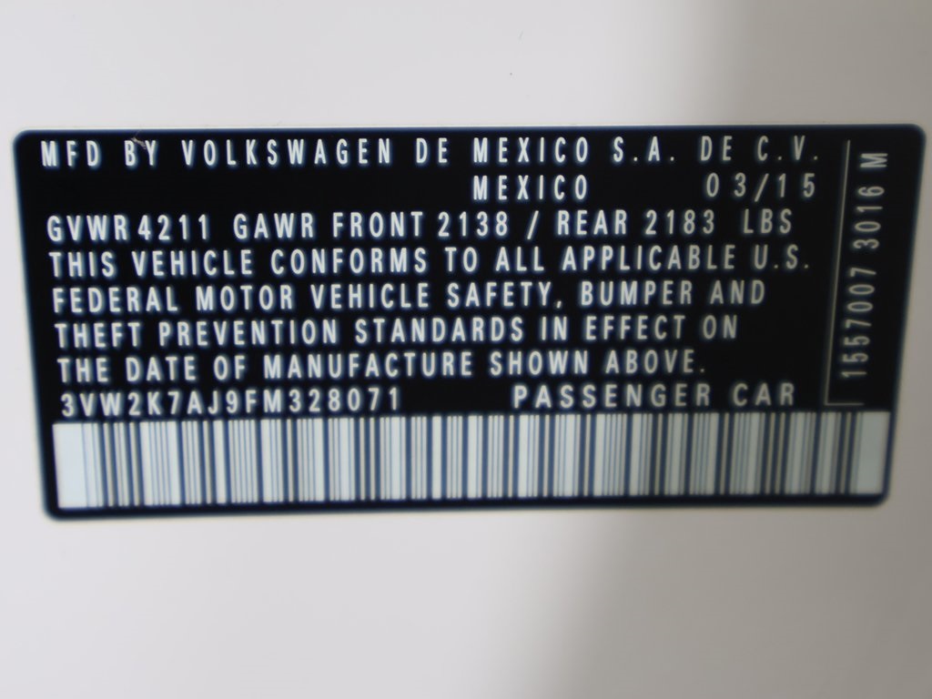 2015 Volkswagen Jetta 1.8T S Image 33 of 39