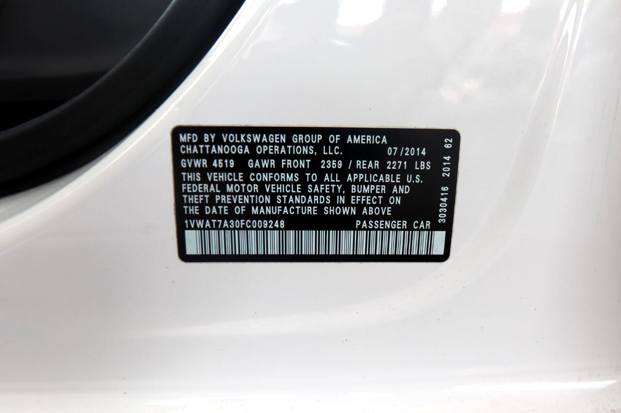 2015 Volkswagen Passat 1.8T S Image 35 of 42