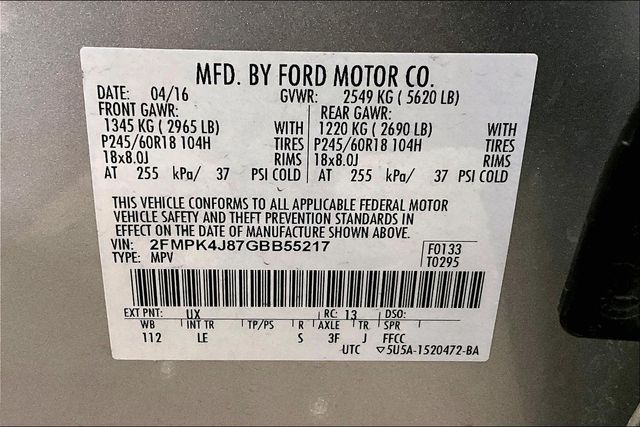 2016 Ford Edge SEL Image 31 of 33
