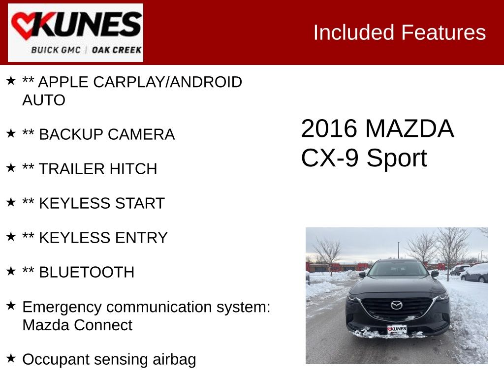 2016 Mazda CX-9 Sport Image 14 of 18