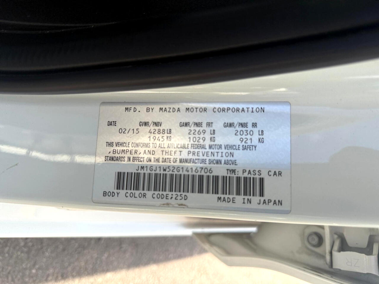 2016 Mazda Mazda6 i Grand Touring Image 23 of 26