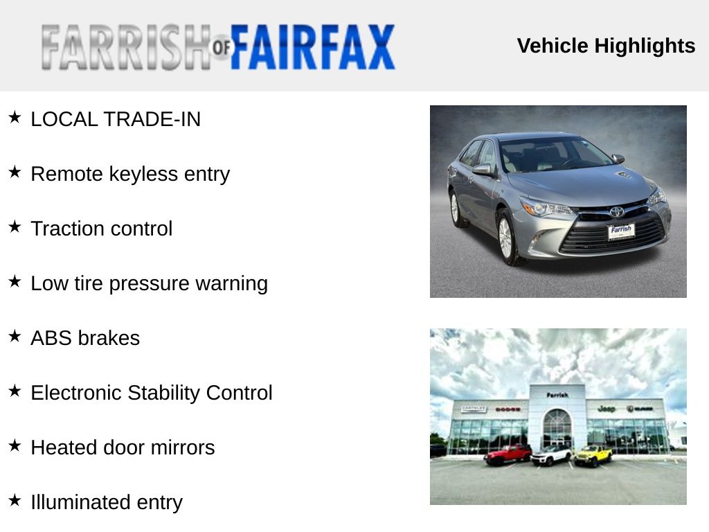 2016 Toyota Camry LE Image 26 of 29