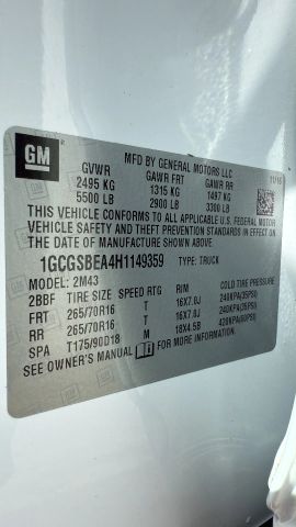 2017 Chevrolet Colorado Work Truck Image 25 of 30