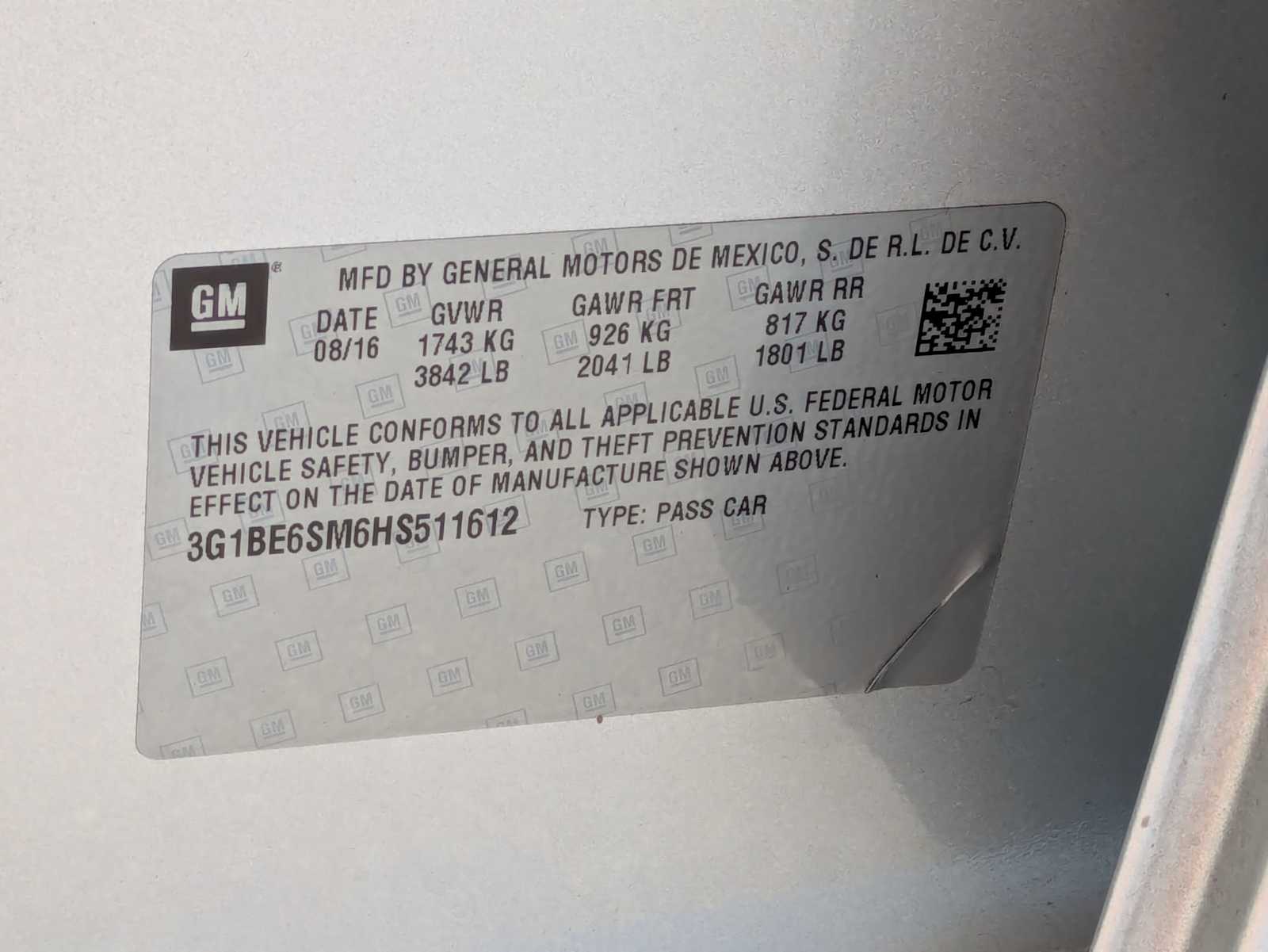 2017 Chevrolet Cruze LT Image 29 of 33