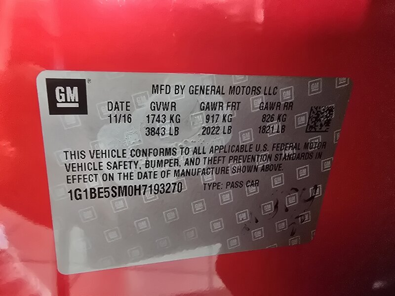 2017 Chevrolet Cruze LT Image 19 of 23