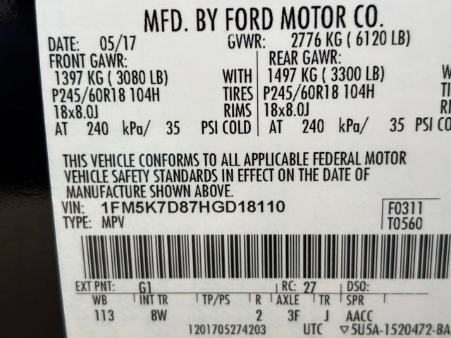 2017 Ford Explorer XLT Image 32 of 38