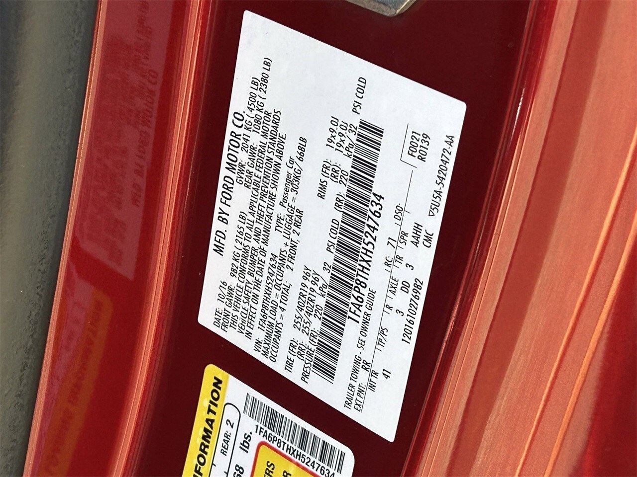 2017 Ford Mustang EcoBoost Premium Image 29 of 35