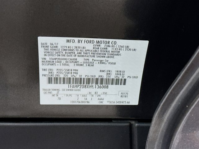 2017 Ford Taurus SE Image 30 of 34