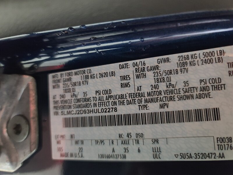 2017 Lincoln MKC Select Image 43 of 43