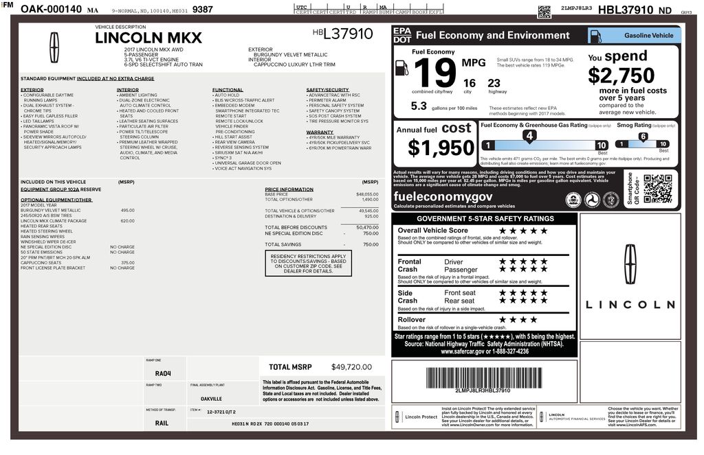 2017 Lincoln MKX Reserve Image 69 of 82