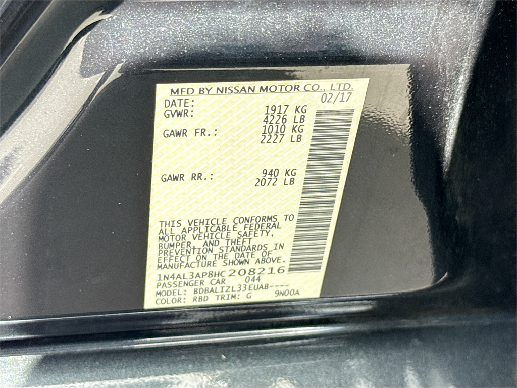 2017 Nissan Altima 2.5 SV Image 27 of 32