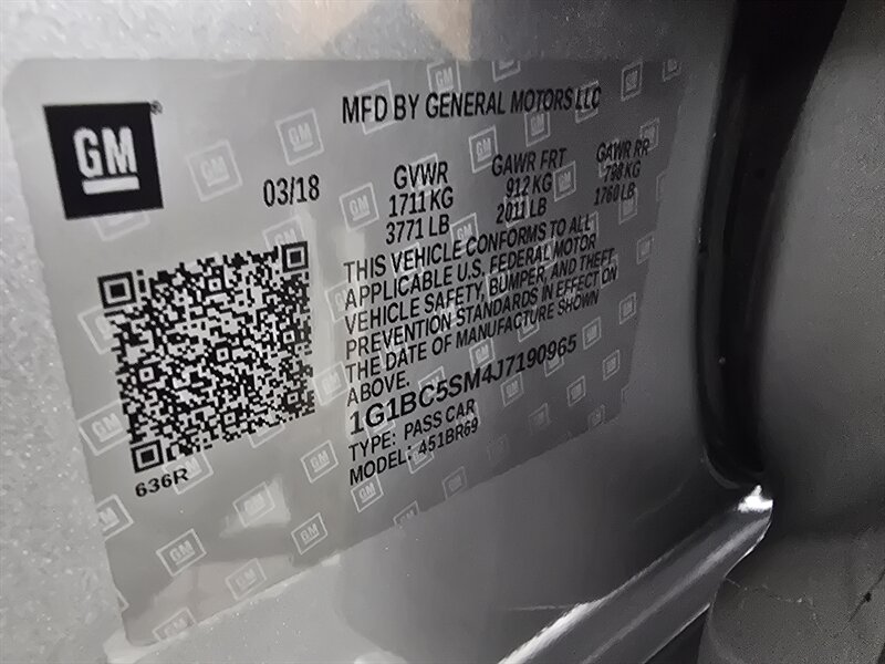 2018 Chevrolet Cruze LS Image 28 of 28