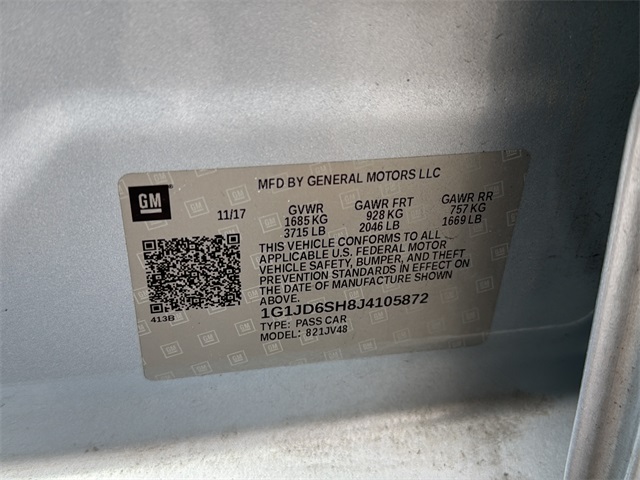 2018 Chevrolet Sonic LT Image 23 of 28