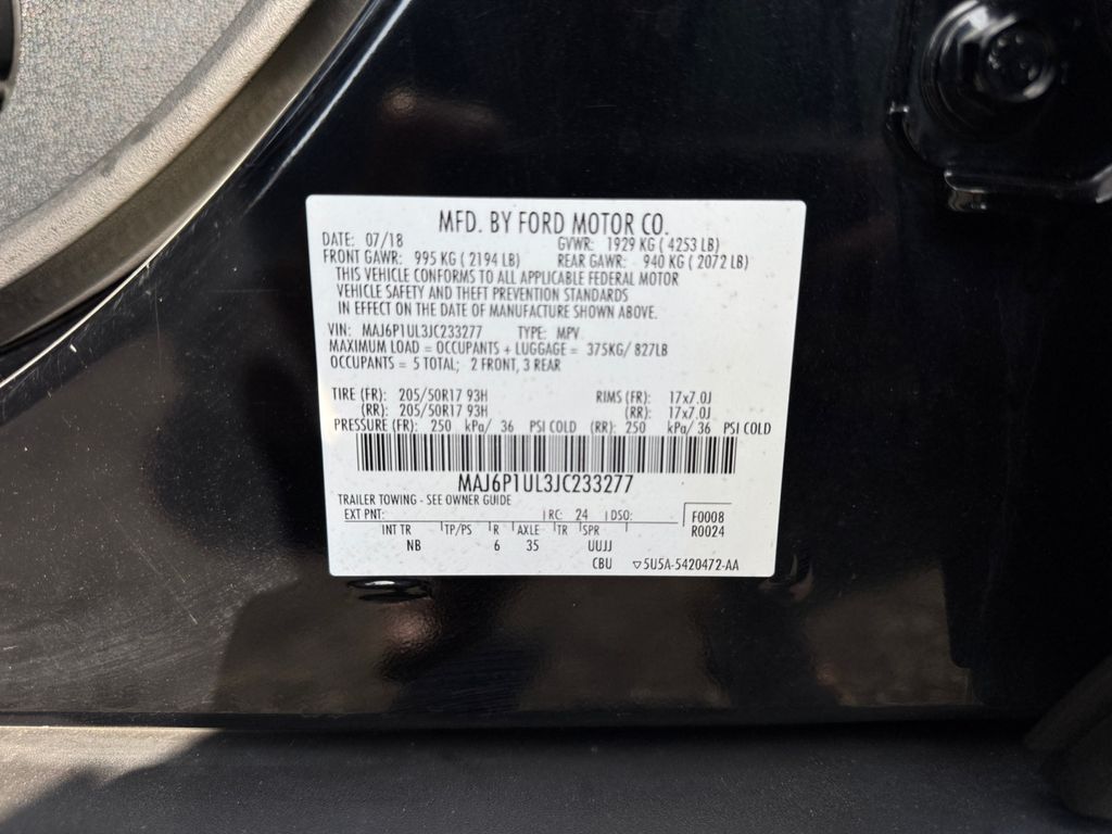 2018 Ford EcoSport SE Image 29 of 30