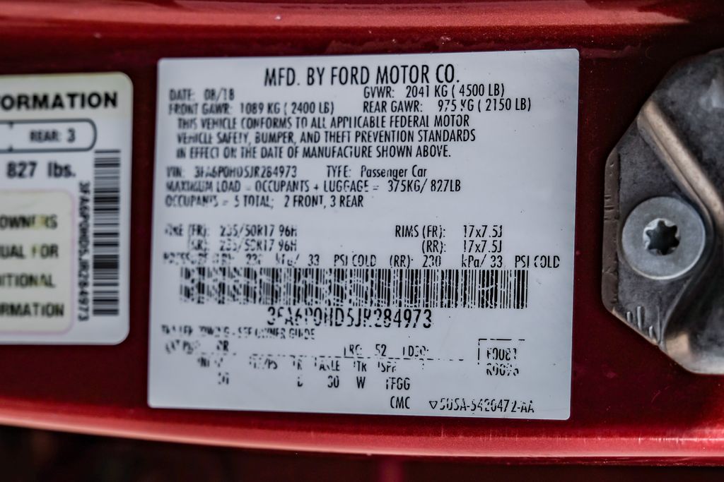 2018 Ford Fusion SE Image 47 of 57