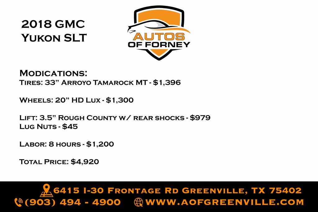 2018 GMC Yukon SLT Image 31 of 43