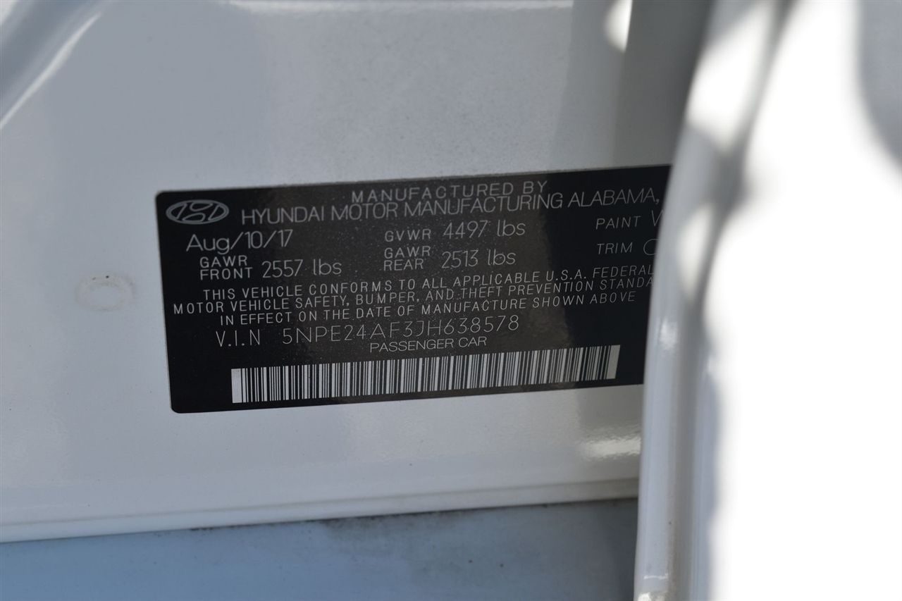 2018 Hyundai Sonata SE Image 28 of 30