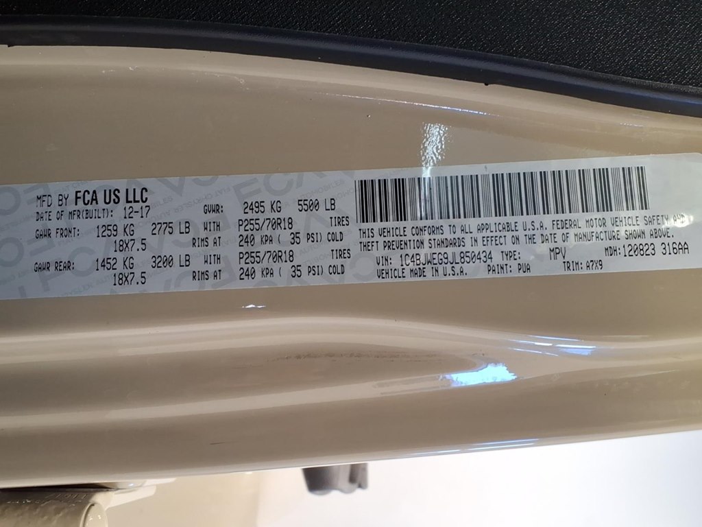 2018 Jeep Wrangler JK Unlimited Sahara Image 21 of 23