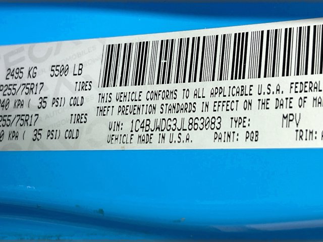 2018 Jeep Wrangler JK Unlimited Sport S Image 21 of 27