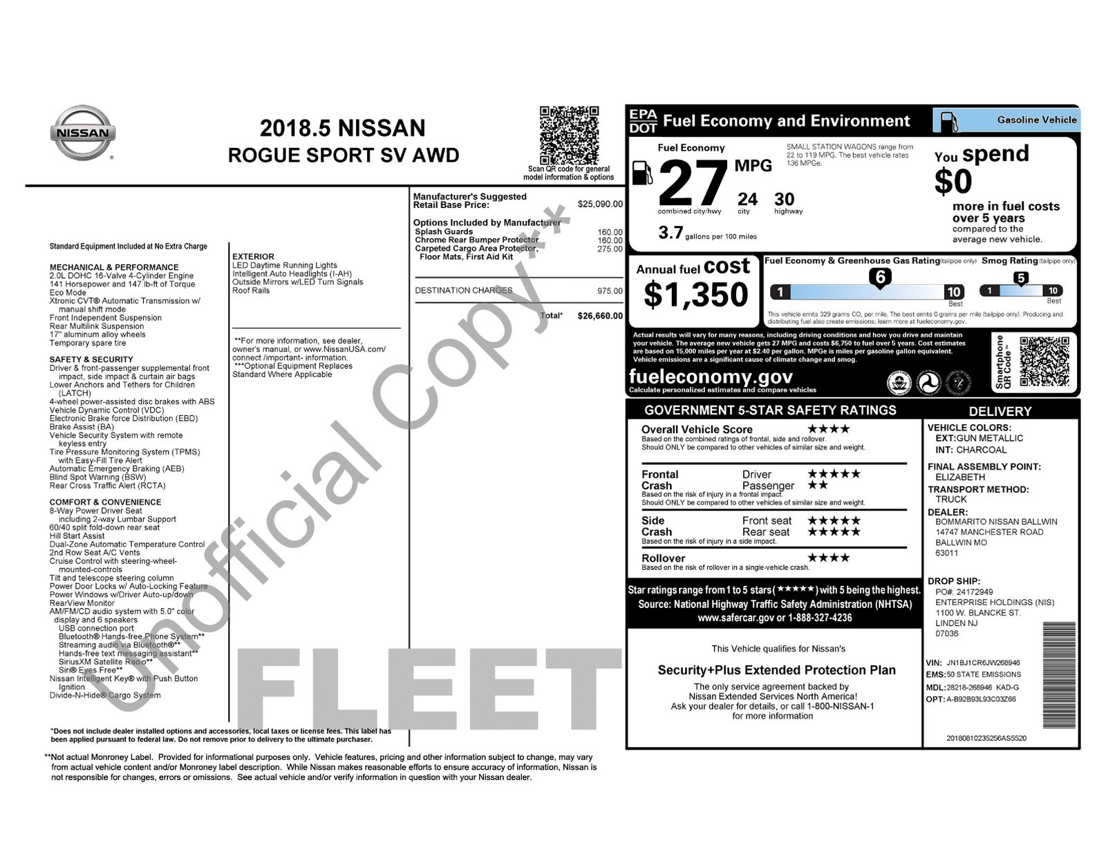2018 Nissan Rogue Sport SV Image 33 of 36