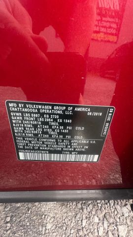 2018 Volkswagen Atlas 3.6L V6 SE Technology Image 28 of 35