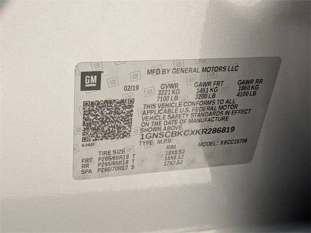 2019 Chevrolet Tahoe LT Image 28 of 32