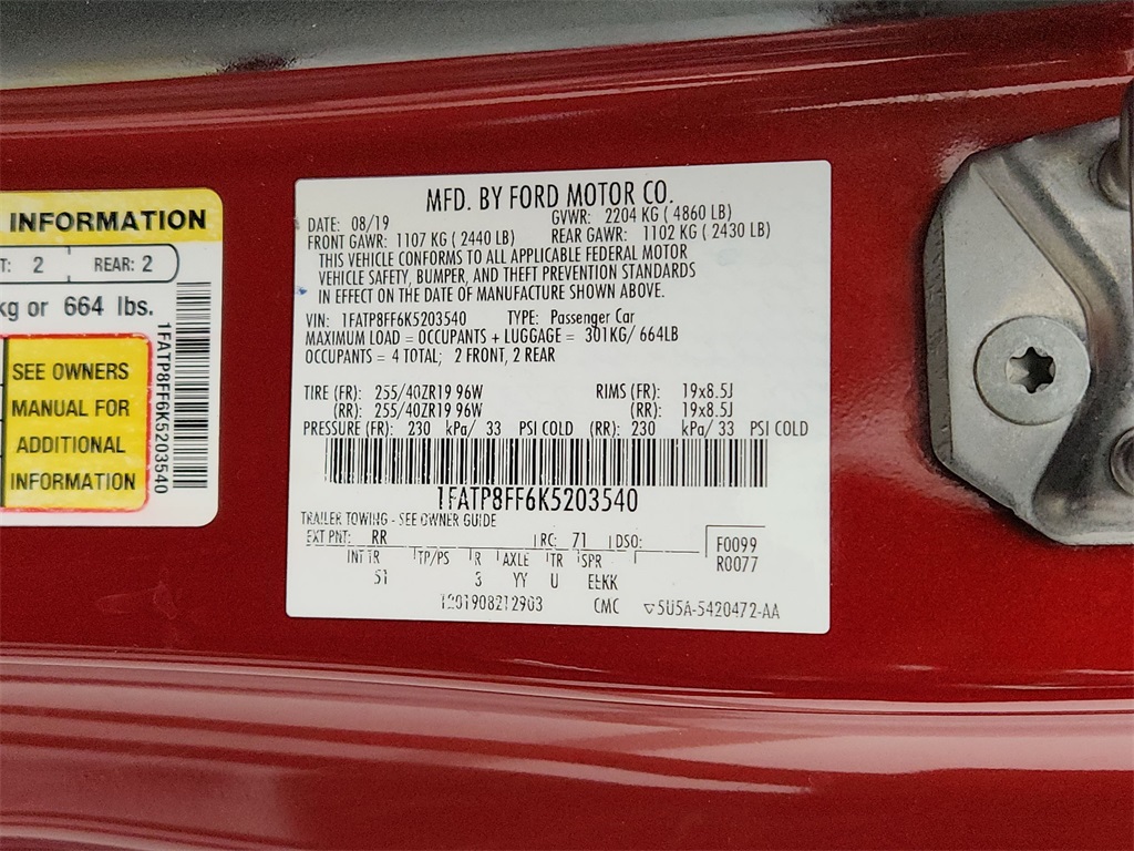 2019 Ford Mustang GT Premium Image 24 of 30