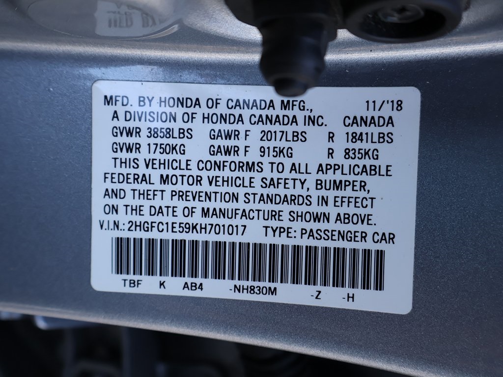 2019 Honda Civic Si Base Image 39 of 54