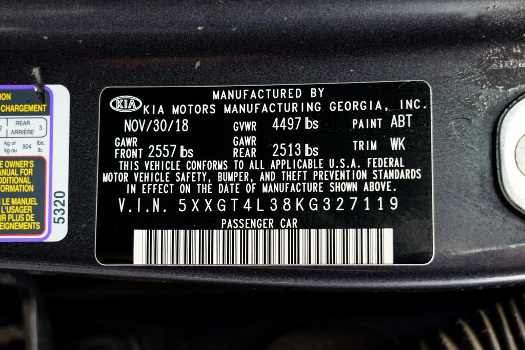 2019 Kia Optima S Image 51 of 61