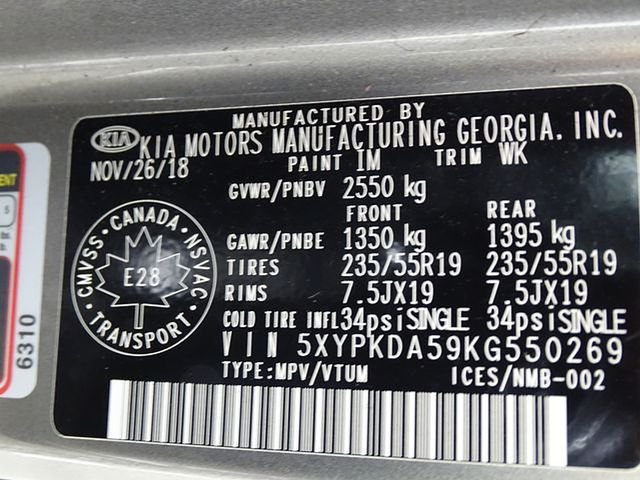 2019 Kia Sorento SX Limited V6 Image 40 of 44