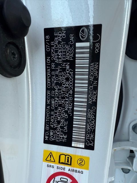 2019 Lexus ES 300h Luxury Image 35 of 45