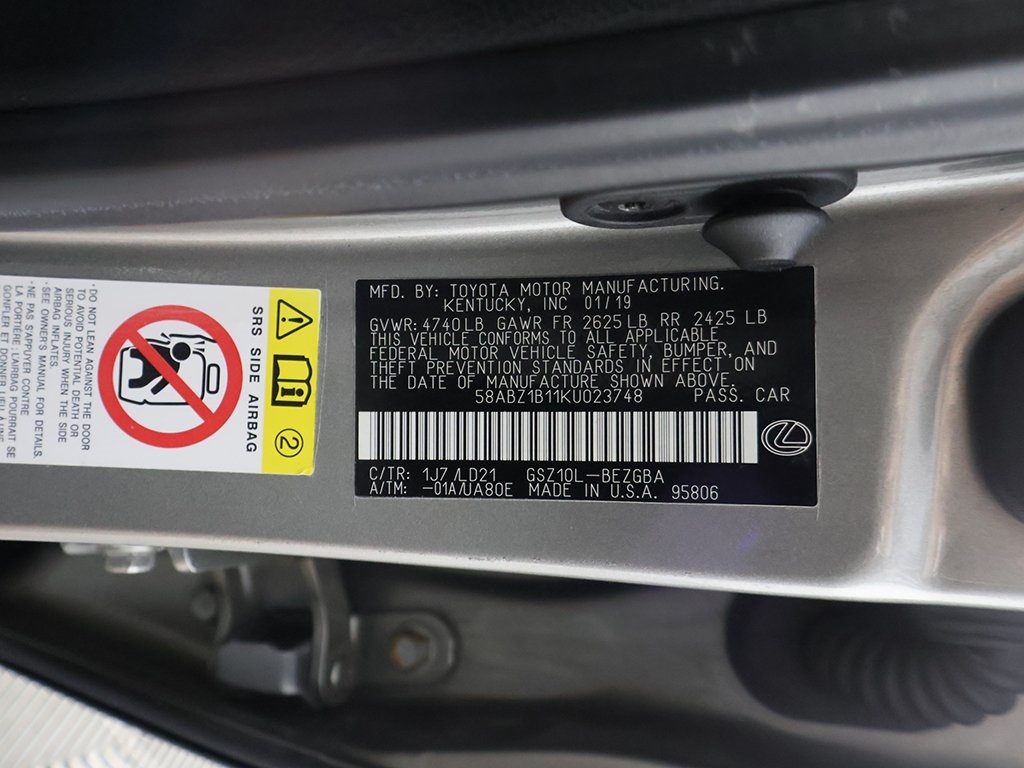 2019 Lexus ES 350 Image 39 of 65