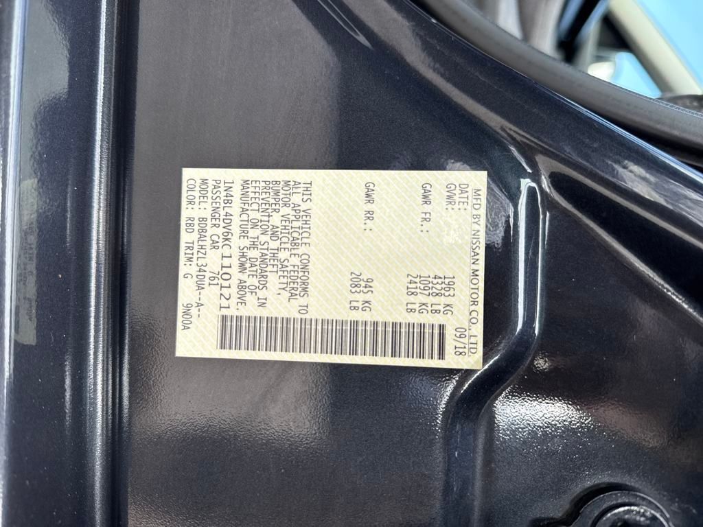 2019 Nissan Altima 2.5 SV Image 27 of 31
