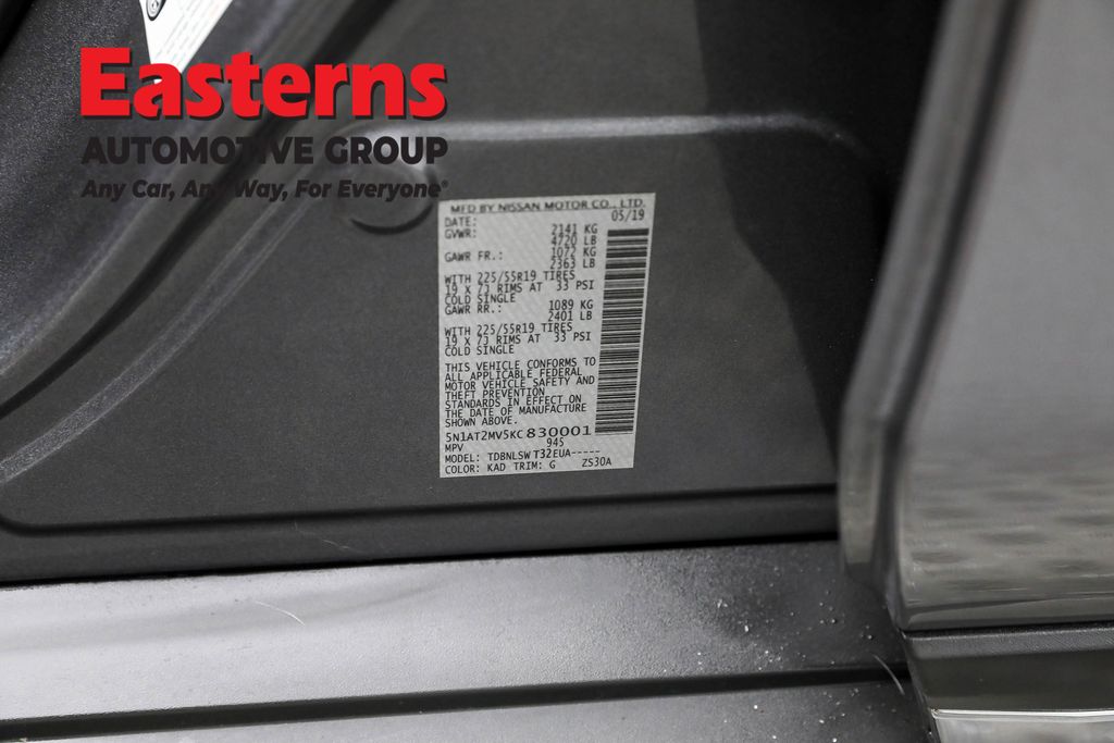 2019 Nissan Rogue SL Image 61 of 68